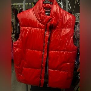 Shiny red vest